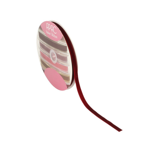 Burgundy Velvet Ribbon (10mm x 20m) Burgundy Velvet Ribbon (10mm x 20m)