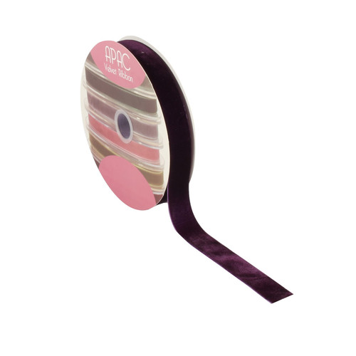 Purple Velvet Ribbon (25mm x 20m) Purple Velvet Ribbon (25mm x 20m)
