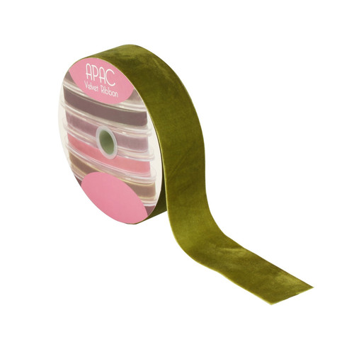 Sage Green Velvet Ribbon (50mm x 20m) Sage Green Velvet Ribbon (50mm x 20m)