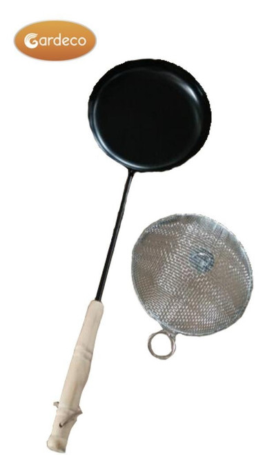 Gardeco Popcorn pan with long handle with lid 