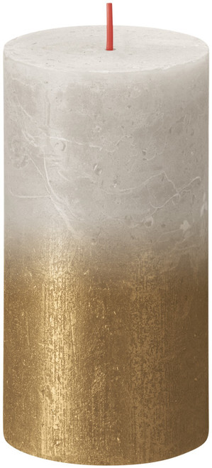 Sandy Grey Gold Bolsius Rustic Metallic Candle (130 x 68mm) Sandy Grey Gold Bolsius Rustic Metallic Candle (130 x 68mm)
