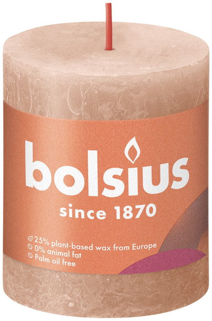 Creamy Caramel Bolsius Rustic Shine Pillar Candle (80mm x 68mm) Creamy Caramel Bolsius Rustic Shine Pillar Candle (80mm x 68mm)