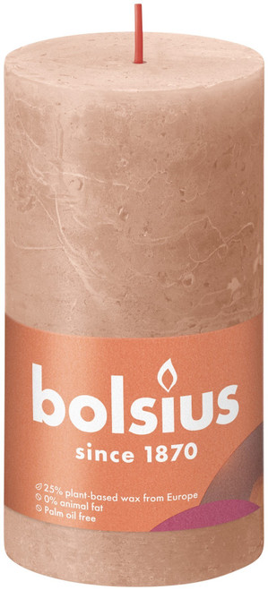 Bolsius Rustic - Creamy Caramel Shine Pillar Candle (130mm x 68mm) Bolsius Rustic - Creamy Caramel Shine Pillar Candle (130mm x 68mm)