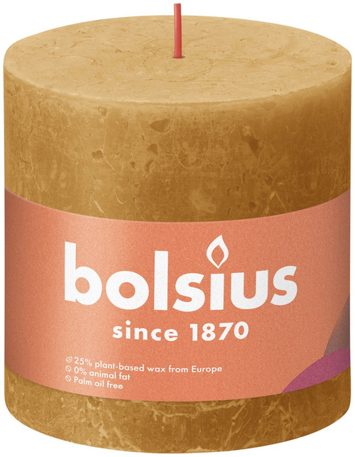 Bolsius Rustic Honeycomb Shine Pillar Candle (100mm x 100mm) Bolsius Rustic Honeycomb Shine Pillar Candle (100mm x 100mm)