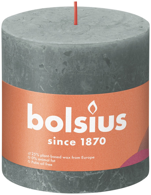 Bolsius Eucalyptus Rustic Shine Pillar Candle (100 x 100mm) Bolsius Eucalyptus Rustic Shine Pillar Candle (100 x 100mm)