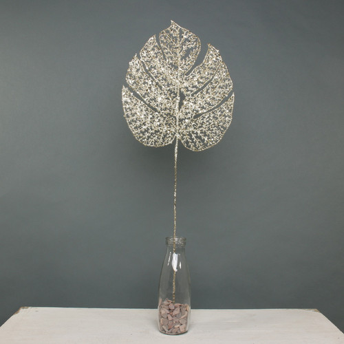 Gold Glitter Filigree Monstera Leaf Gold Glitter Filigree Monstera Leaf