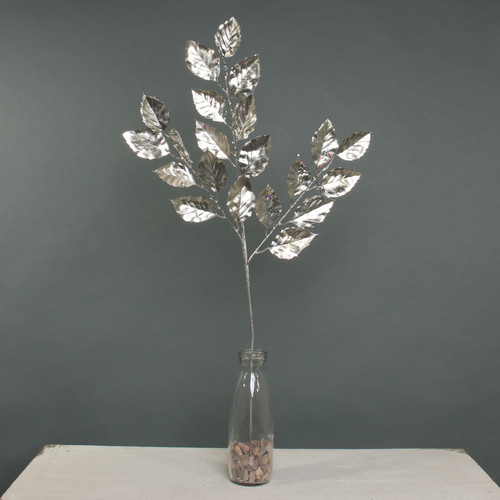 Champagne Metallic Birch Leaf Spray Champagne Metallic Birch Leaf Spray