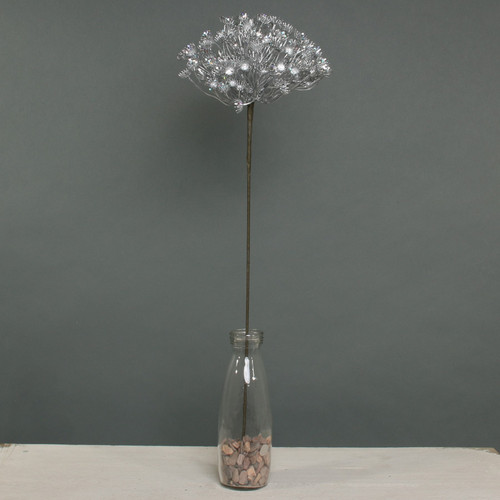 Silver Metallic Allium with Giltter Silver Metallic Allium with Giltter