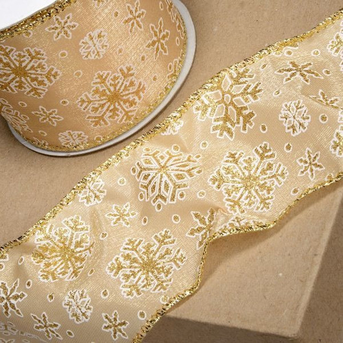 Wired Christmas Ribbon - 60mm X 3mt