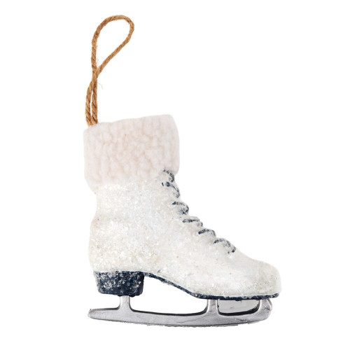 White Ice Skate Decoration White Ice Skate Decoration