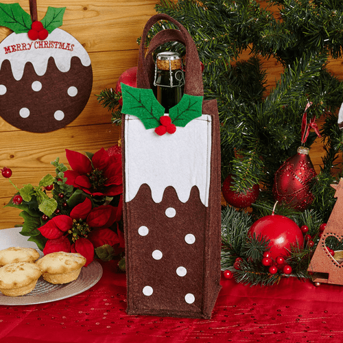 Christmas Pudding Felt Gift Bag Christmas Pudding Felt Gift Bag