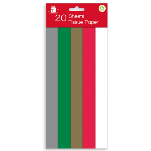 Christmas Sheets Tissue Paper (Pack of 20) Christmas Sheets Tissue Paper (Pack of 20)