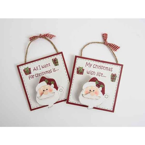 Christmas Santa List Holder 12 Cm