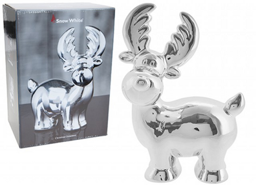 Chrome Plated Reindeer Decoration (23cm) Chrome Plated Reindeer Decoration (23cm)