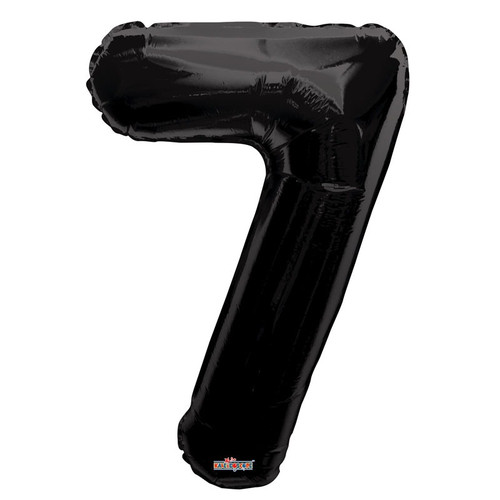 Black Number 7 Balloon 34inch