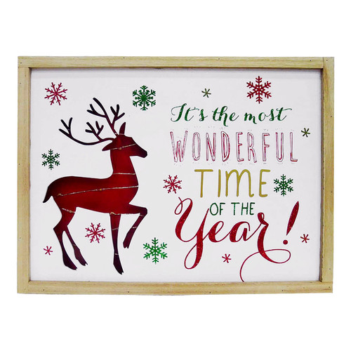 LED Plaque - It's The Most Wonderful Time of The Year. LED Plaque - It's The Most Wonderful Time of The Year.