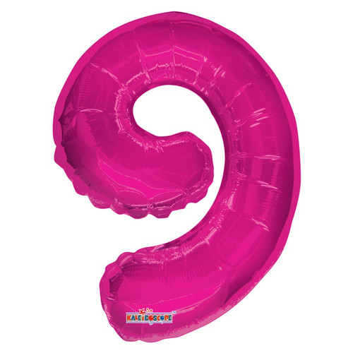 Hot Pink Number 9 Balloon 14inch Hot Pink Number 9 Balloon 14inch