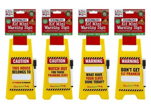 Personalisable Elf A-Frame Warning Sign W/Pen Personalisable Elf A-Frame Warning Sign W/Pen