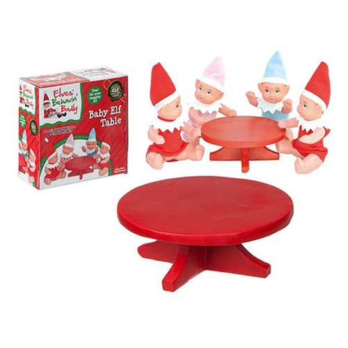 4.5 Inchd Red Polystone Mini Elf Baby Table In Printed Box 4.5 Inchd Red Polystone Mini Elf Baby Table In Printed Box