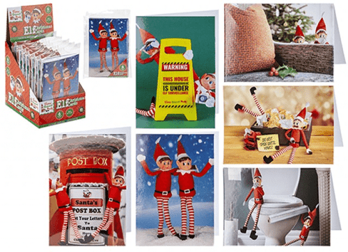6 Child Elf Christmas Cards (Assorted) 6 Child Elf Christmas Cards (Assorted)