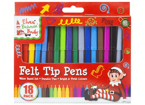 18 Elf Felt Tip Pens In Colour Box 18 Elf Felt Tip Pens In Colour Box