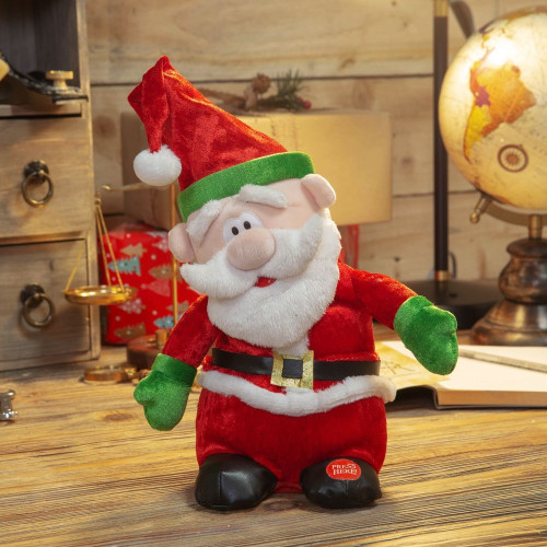 Musical Singing Swinging Santa Claus 9\" Musical Singing Swinging Santa Claus 9\"