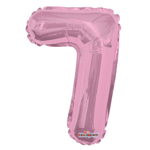 Light Pink Number 7 Balloon 14inch Light Pink Number 7 Balloon 14inch