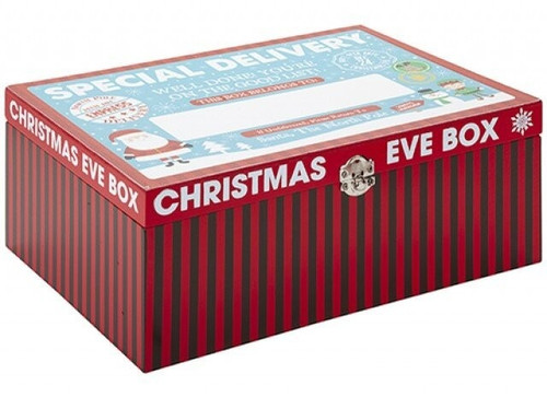 Wooden Xmas Eve Box With Write On Panel