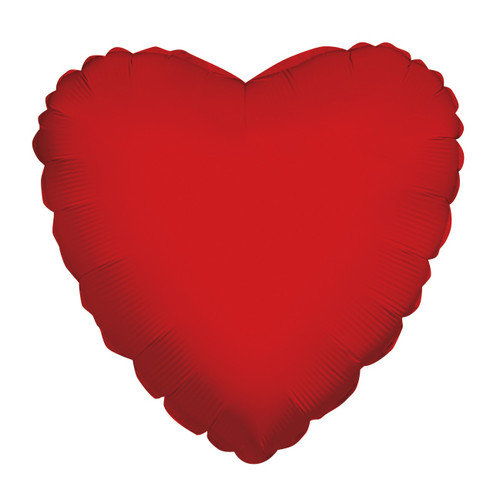 Plain Red Heart Balloon