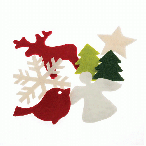 Christmas Felt Shapes 7pck