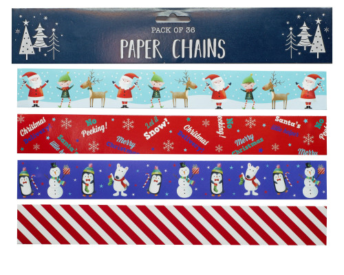 Santa & Friends 36 Paper Chains Santa & Friends 36 Paper Chains
