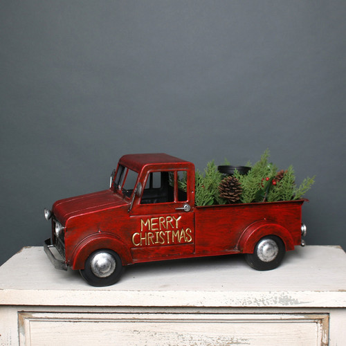 Large Vintage Christmas Truck with Trees Large Vintage Christmas Truck with Trees