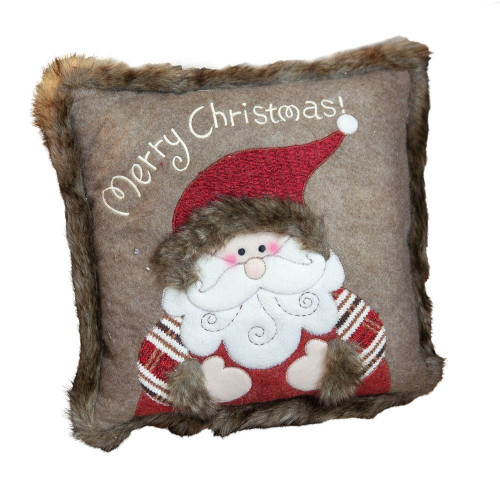 Santa Claus Faux Fur Scatter Cushion **MULTI 2**