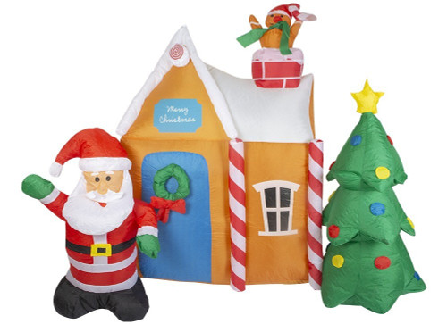 Giant Inflatable Santa Grotto with LED Giant Inflatable Santa Grotto with LED