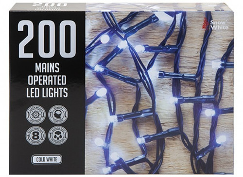 Cold-White Multi-Function Mains-Operated LED Lights (x 200) Cold-White Multi-Function Mains-Operated LED Lights (x 200)
