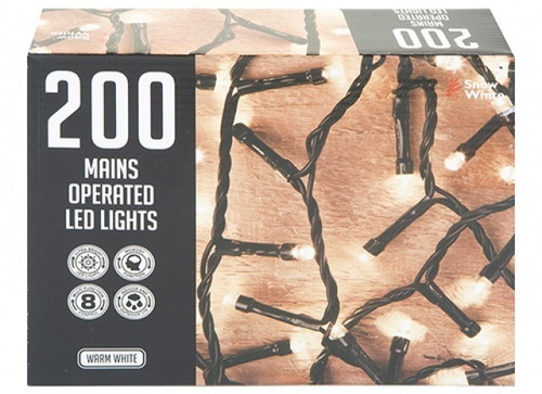Warm-White Multi-Function Mains-Operated LED Lights (x 200)
