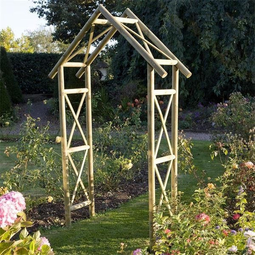 Rustic Criss-cross Garden Arch