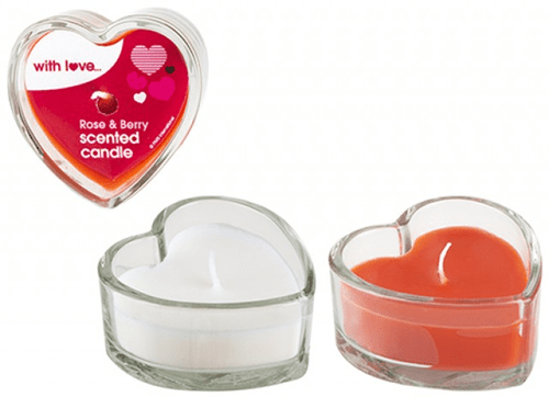 Heart Fragrance Glass Candle (Assorted Designs) Heart Fragrance Glass Candle (Assorted Designs)