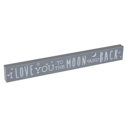I Love You To The Moon Home Plaque