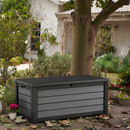 Keter Brushed Storage Box 570L (Brown) Keter Brushed Storage Box 570L (Brown)