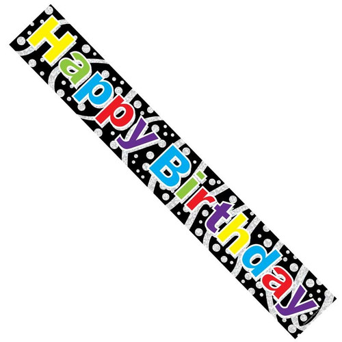 Multi Coloured Happy Birthday Banner 