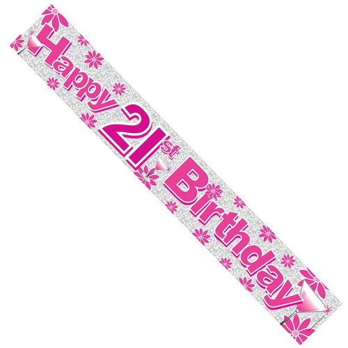 Happy 21st Birthday Banner Happy 21st Birthday Banner