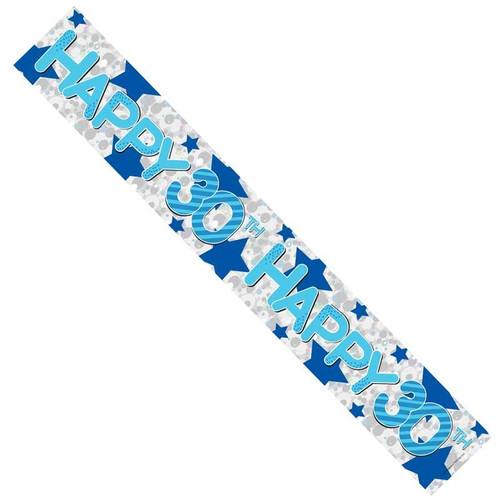30th Birthday Blue Star Banner 30th Birthday Blue Star Banner