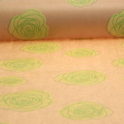 Lime Roses Kraft Paper Lime Roses Kraft Paper
