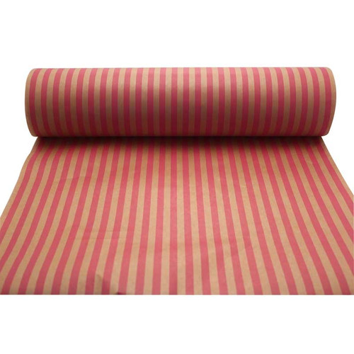 Cerise Stripes Kraft Paper Cerise Stripes Kraft Paper