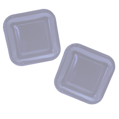 9 Inch Light Blue Square Paper Plates (8pk) 9 Inch Light Blue Square Paper Plates (8pk)