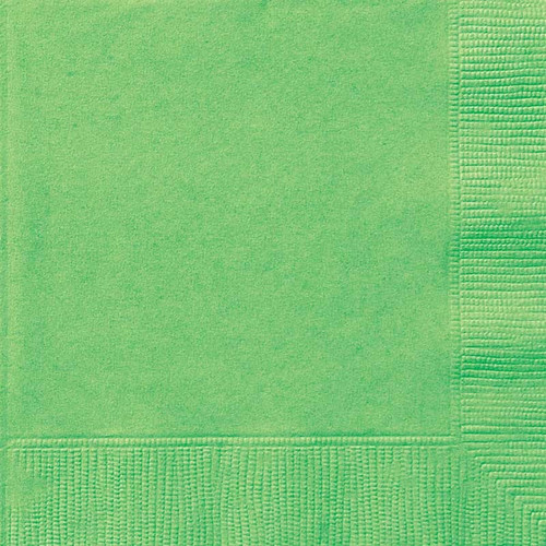 Lime Green Party Napkins - Pack of 20 Lime Green Party Napkins - Pack of 20