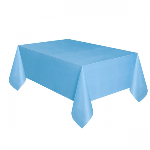 Light Blue Plastic Tablecover Light Blue Plastic Tablecover