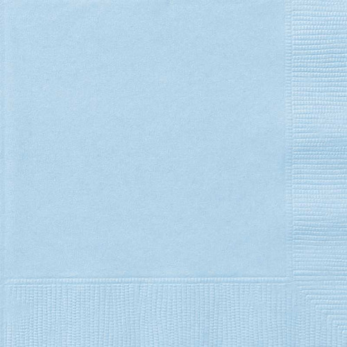 Light Blue Party Napkins - Pack of 20