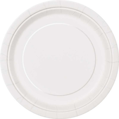 White Paper Party Plates (8pk)